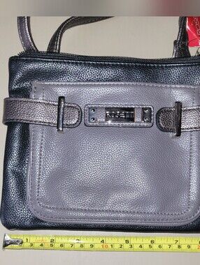 NWT - Rosetti Gray and Black Two-Tone Shoulder Bag.